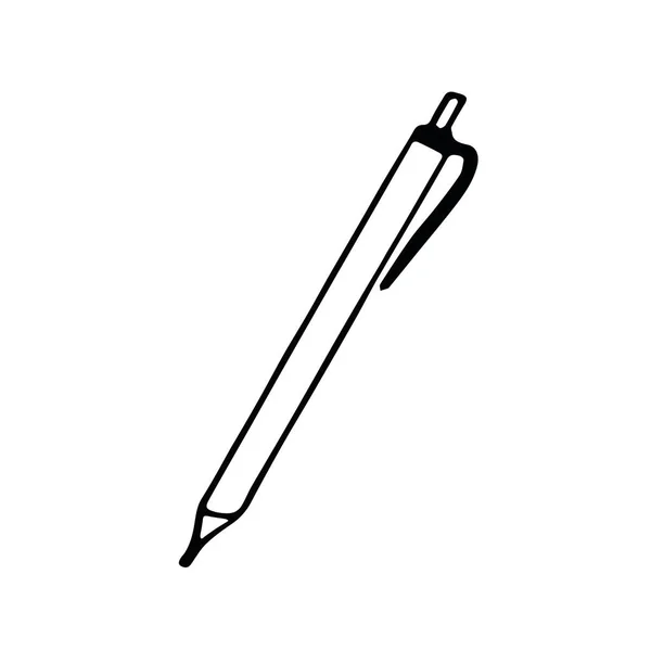Federzeichnung Skandinavischen Minimalismus Doodle Stil Einzelelement Design Symbol Aufkleber Schule — Stockvektor