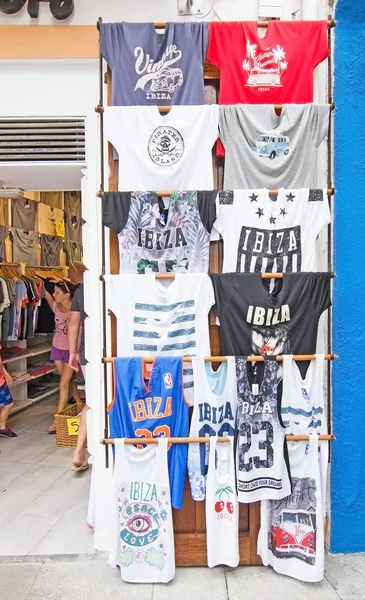 Camisetas de recuerdo Ibiza — Foto de Stock