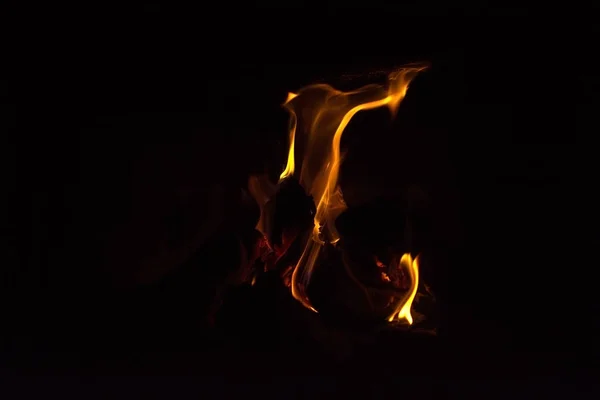 Flames in the dark — Stock Photo, Image