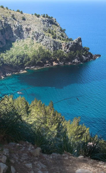 Havsutsikt Tramuntana bergen Mallorca — Stockfoto