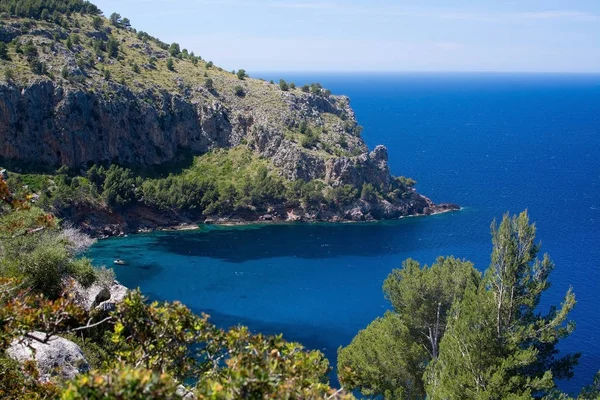 Sea view Tramuntana mountains Mallorca — Stock Photo, Image