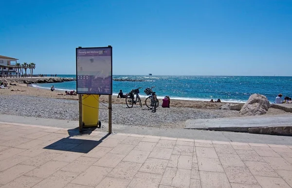 Пляж и велосипеды Molinar — стоковое фото