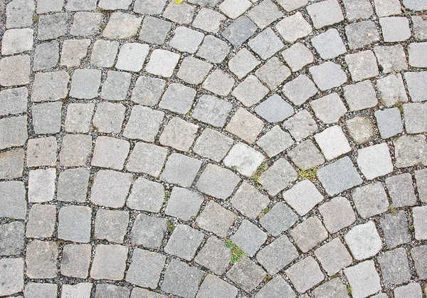 Cobble piedra camino superficie textura — Foto de Stock