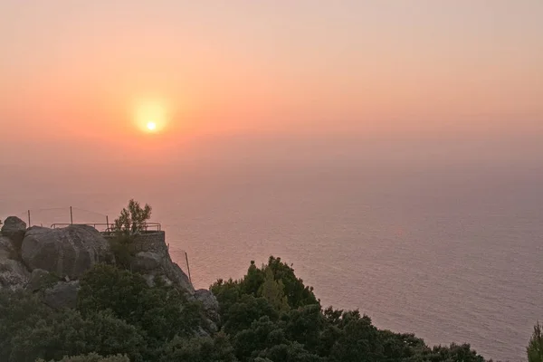 Cenário do pôr do sol Maiorca — Fotografia de Stock