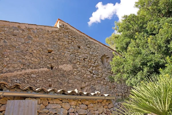 Traditionele Stenen Huis Detail Mallorca Balearen Spanje — Stockfoto