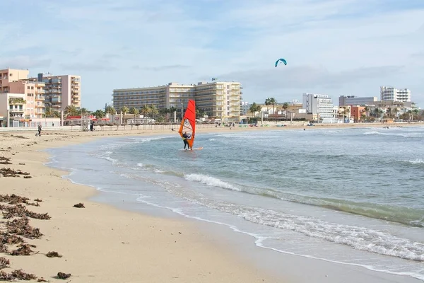 Kitesurfing Playa de Palma — Zdjęcie stockowe