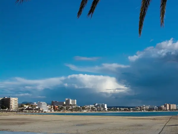 Playa de Palma spiaggia invernale — Foto Stock