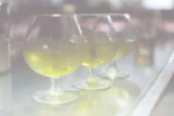 Trois verres avec vin blanc — Photo