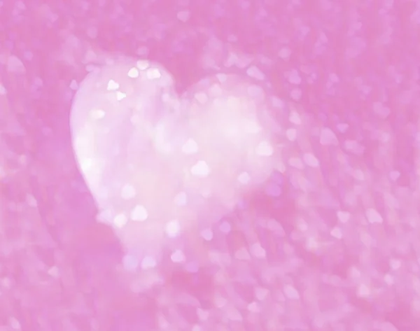 Coração Fundo Rosa Abstrato Com Padrão Textura Corações Pequenos — Fotografia de Stock