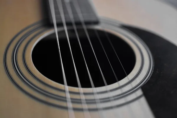 Gitarre Detail Schallloch — Stockfoto