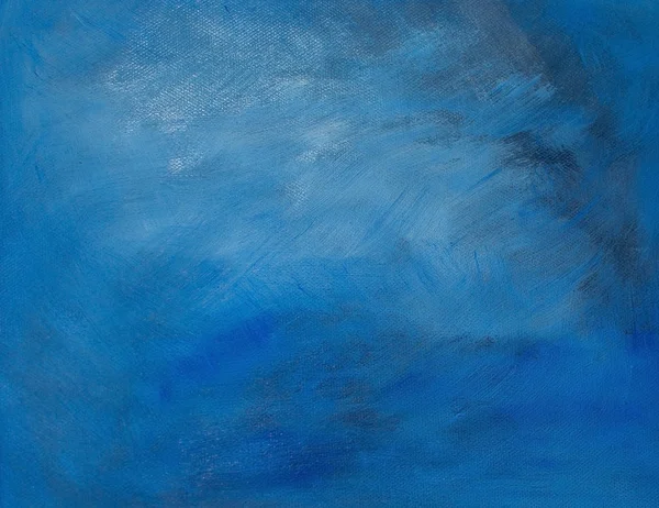 Azul / cinza pintura a óleo fundo — Fotografia de Stock