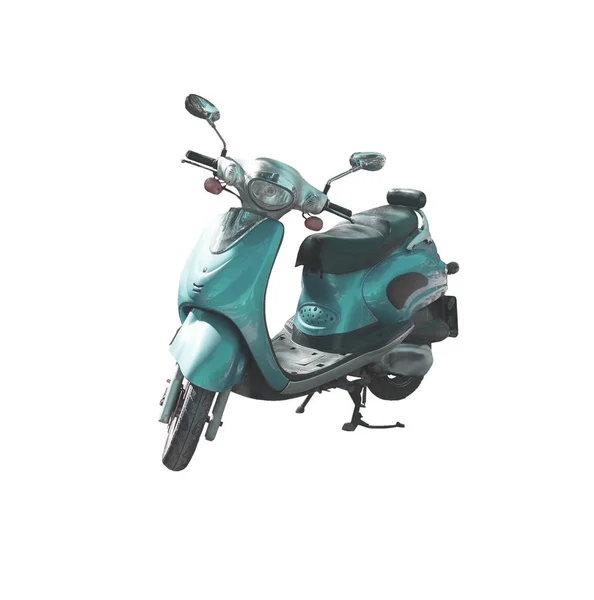Синий скутер — стоковое фото