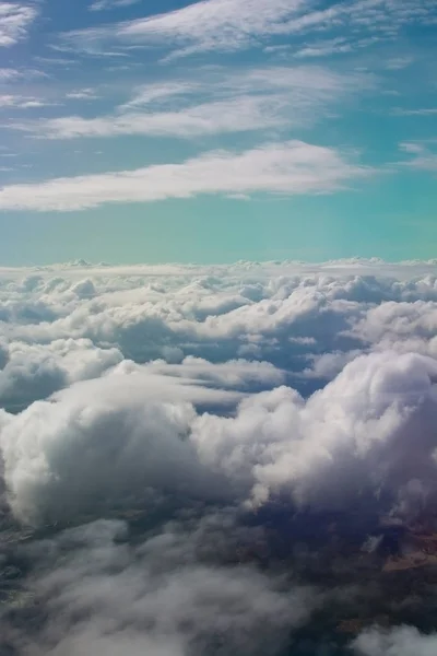 Hava Rüya Gibi Bulut Manzara Bulutlar Ilginç Oluşumları Ile Uçuş — Stok fotoğraf