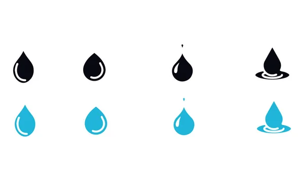 Gota Iconos Diseño Vectorial — Vector de stock