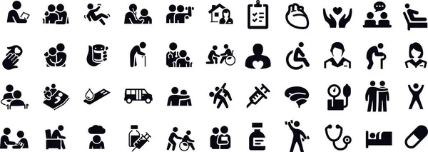 Geriatrics Simgesi vektör tasarımı 
