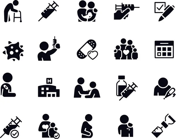 Produktivität Icons Vektordesign Schwarz Und Weiß — Stockvektor