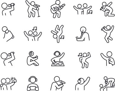  Üretkenlik Simgesi vektör tasarımı siyah ve beyaz 