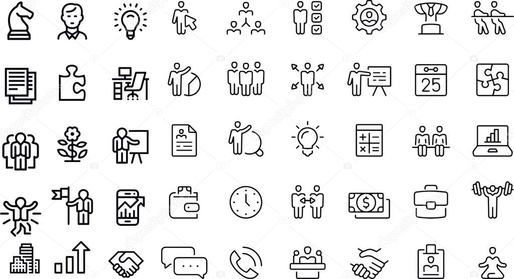 Business Line Icons vector design