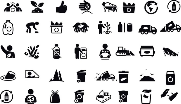 Recycle Icons Vector Design — Stock Vector