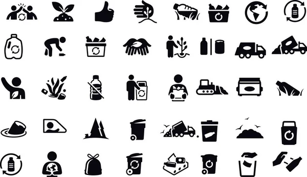 Recycle Icons Vektordesign – stockvektor