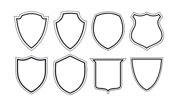 Kalkan simgeleri vektör tasarımı 