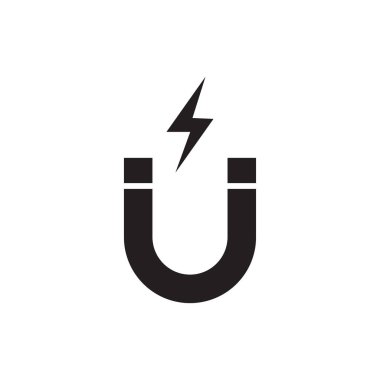 mıknatıs vektör simgesi beyaz arka plan üzerinde