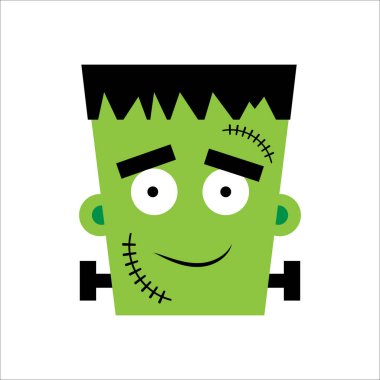 Halloween Frankenstein Vector illustration. Happy Frankenstein D clipart