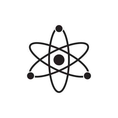 Atom Simgesi Sembol Vektör Çizimi