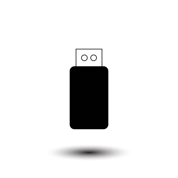 Clé USB icône vectorielle — Image vectorielle