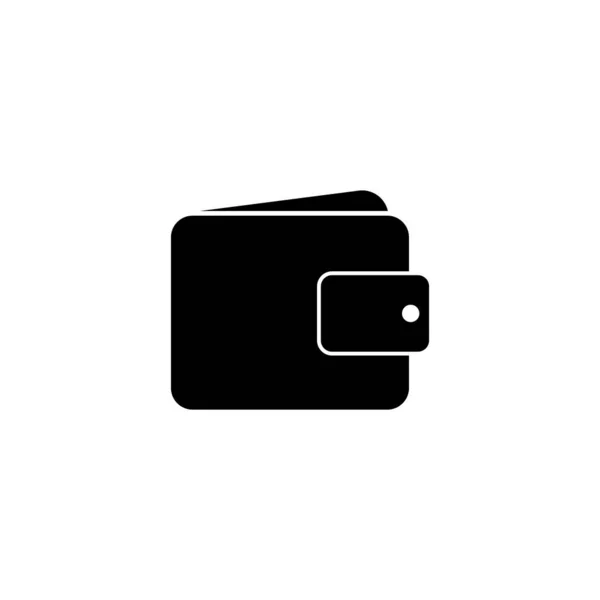 Wallet Icône dans un style plat à la mode isolé sur fond blanc. i — Image vectorielle