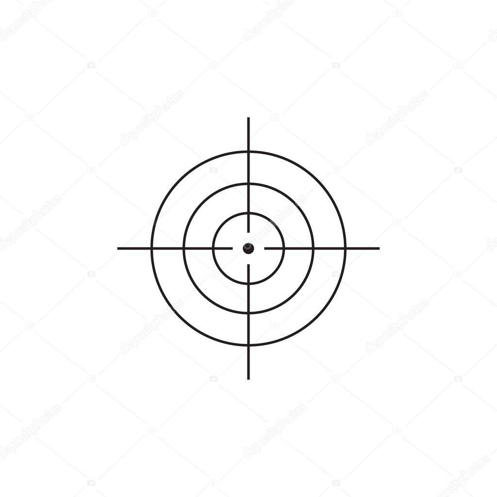 Vector target icon design illustration. eps 10