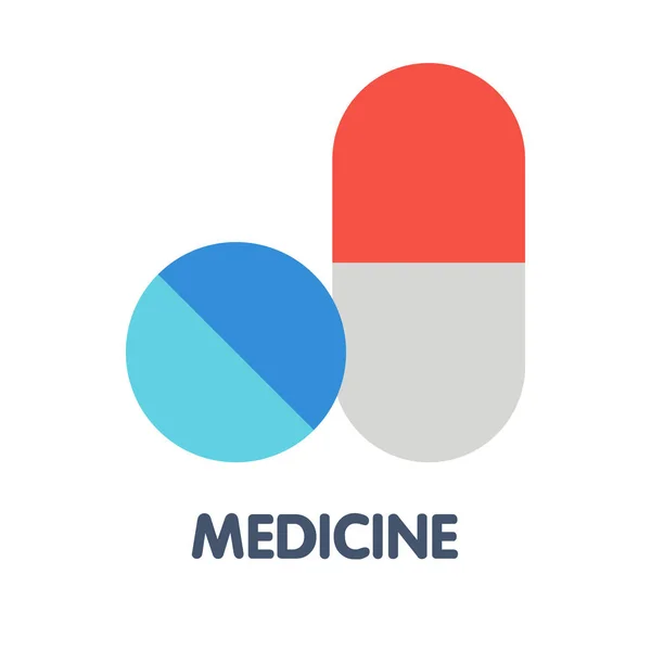 Icon Medicina Design Ícone Estilo Plano Ilustração Fundo Branco Eps —  Vetores de Stock