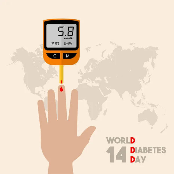 World Diabetes Day — Stock Vector