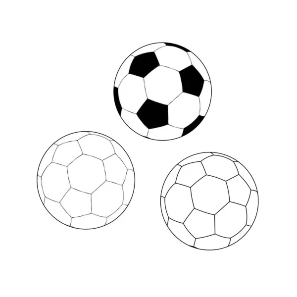 Ícone de bola de futebol para modelo de futebol — Vetor de Stock