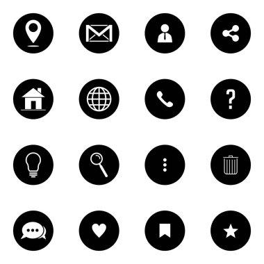 Web siteleri için web simgeleri kümesi