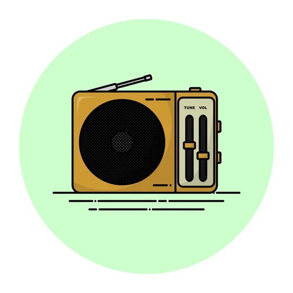 Design Radio Vintage — Image vectorielle