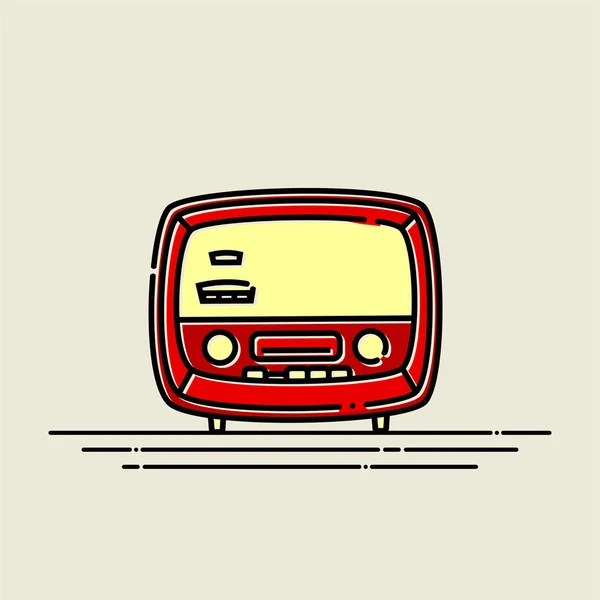 Vintage Radio Design — Vettoriale Stock