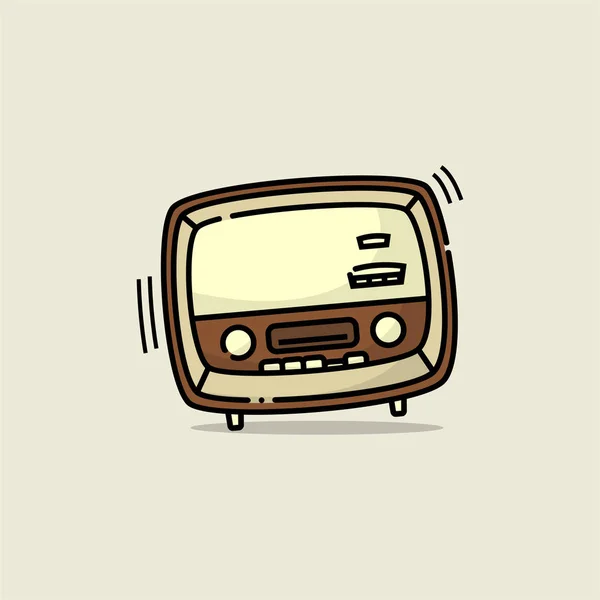 Vintage Radio Design — Vettoriale Stock