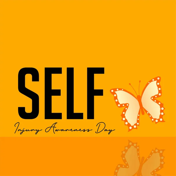 Self Injury Awareness Day — Stock vektor