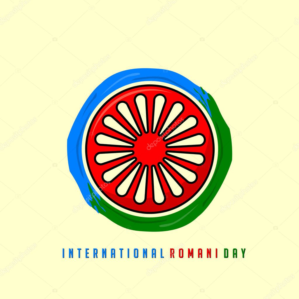 International Romani Day on 8 April vector design