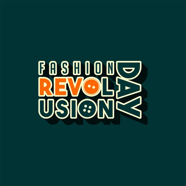Fashion Revolution Day — Stock Vector