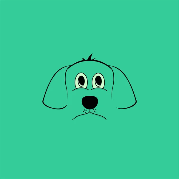 Jednoduchý pes na pozadí — Stockový vektor