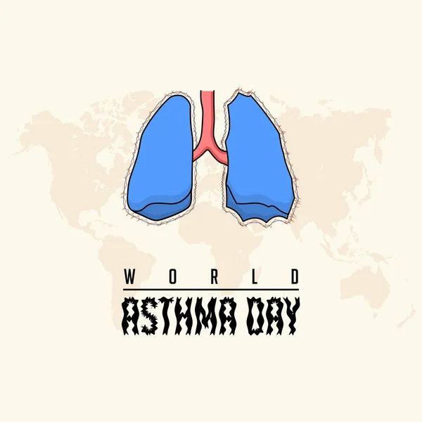 Día Mundial del Asma — Archivo Imágenes Vectoriales