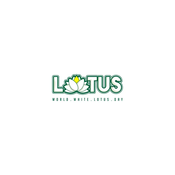 World Lotus Day — 스톡 벡터