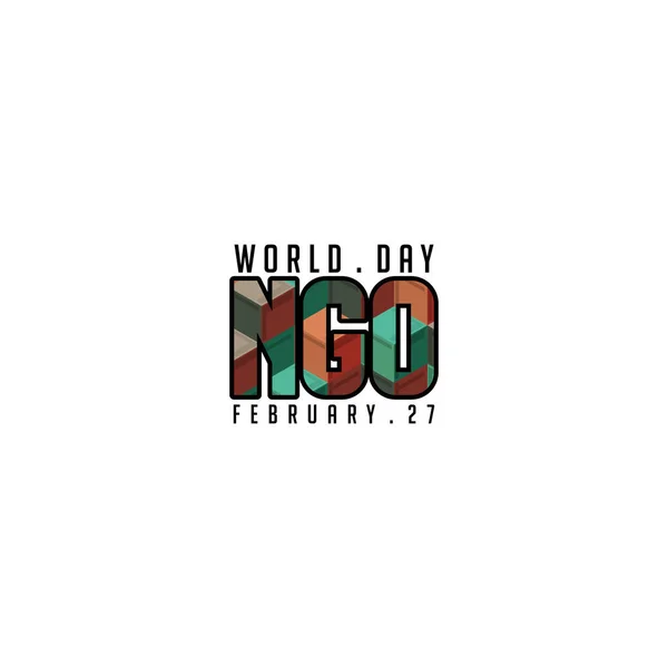 Dünya NGO Günü — Stok Vektör
