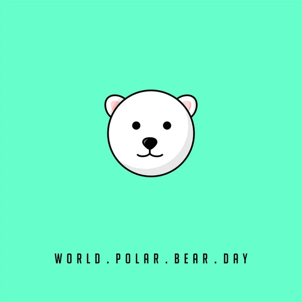 Världsdagen för isbjörnar — Stock vektor