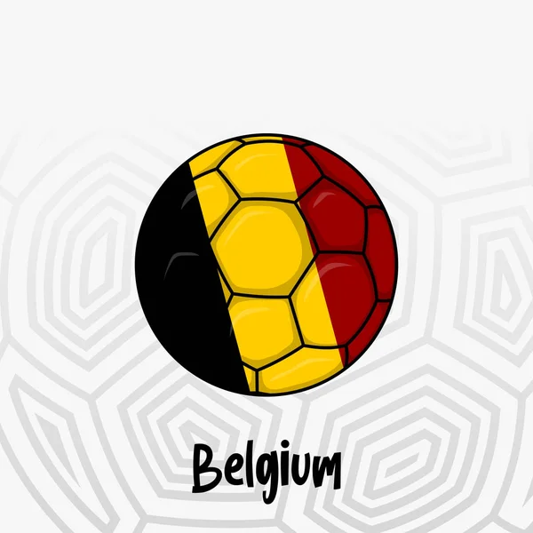 Belçika Bayrağı Topu — Stok Vektör