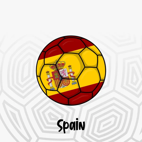 Ball Flag of Spain — 스톡 벡터