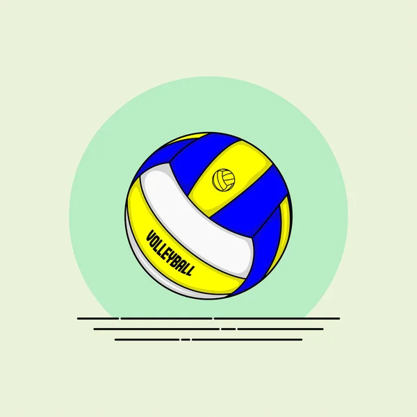 Векторная иллюстрация волейбола — стоковый вектор