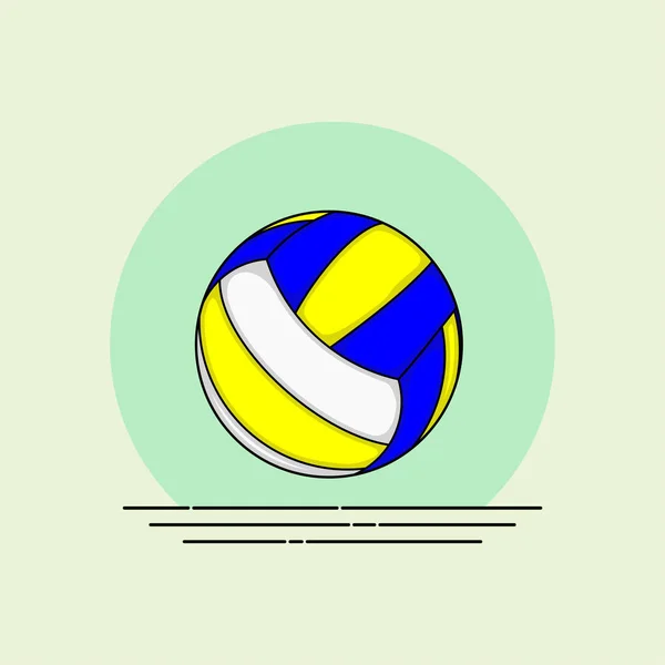 Volleyboll vektor Illustration — Stock vektor